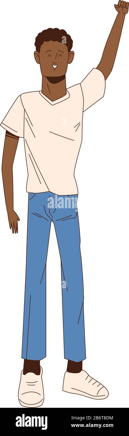 young afro man avatar character icon Stock Vector Image & Art - Alamy