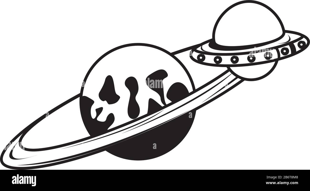 space saturrn planet isolated icon Stock Vector Image & Art - Alamy