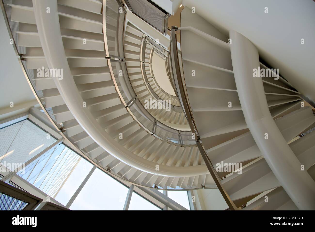 contemporary-architecture-with-spiral-staircase-toronto-canada-stock