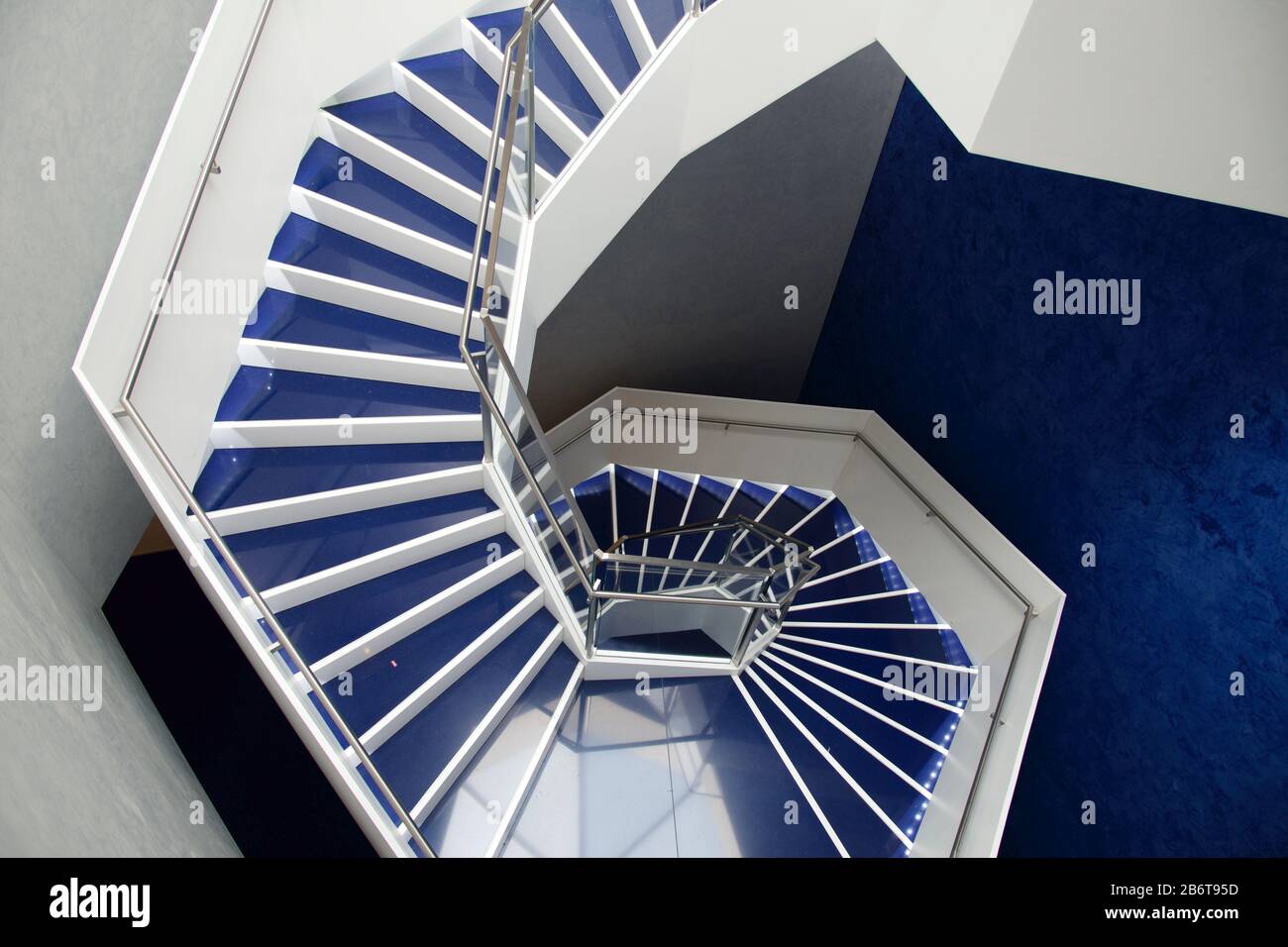 Contemporary Architecture With Spiral Staircase Toronto Canada Stock contemporary-architecture-with-spiral-staircase-toronto-canada-stock