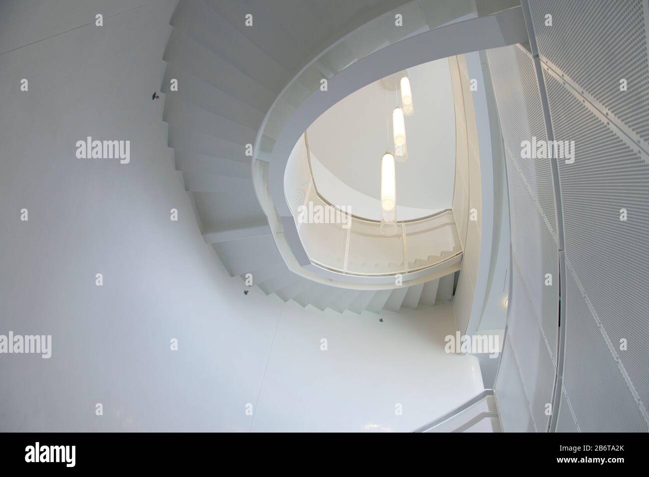 Contemporary Architecture With Spiral Staircase Toronto Canada Stock contemporary-architecture-with-spiral-staircase-toronto-canada-stock