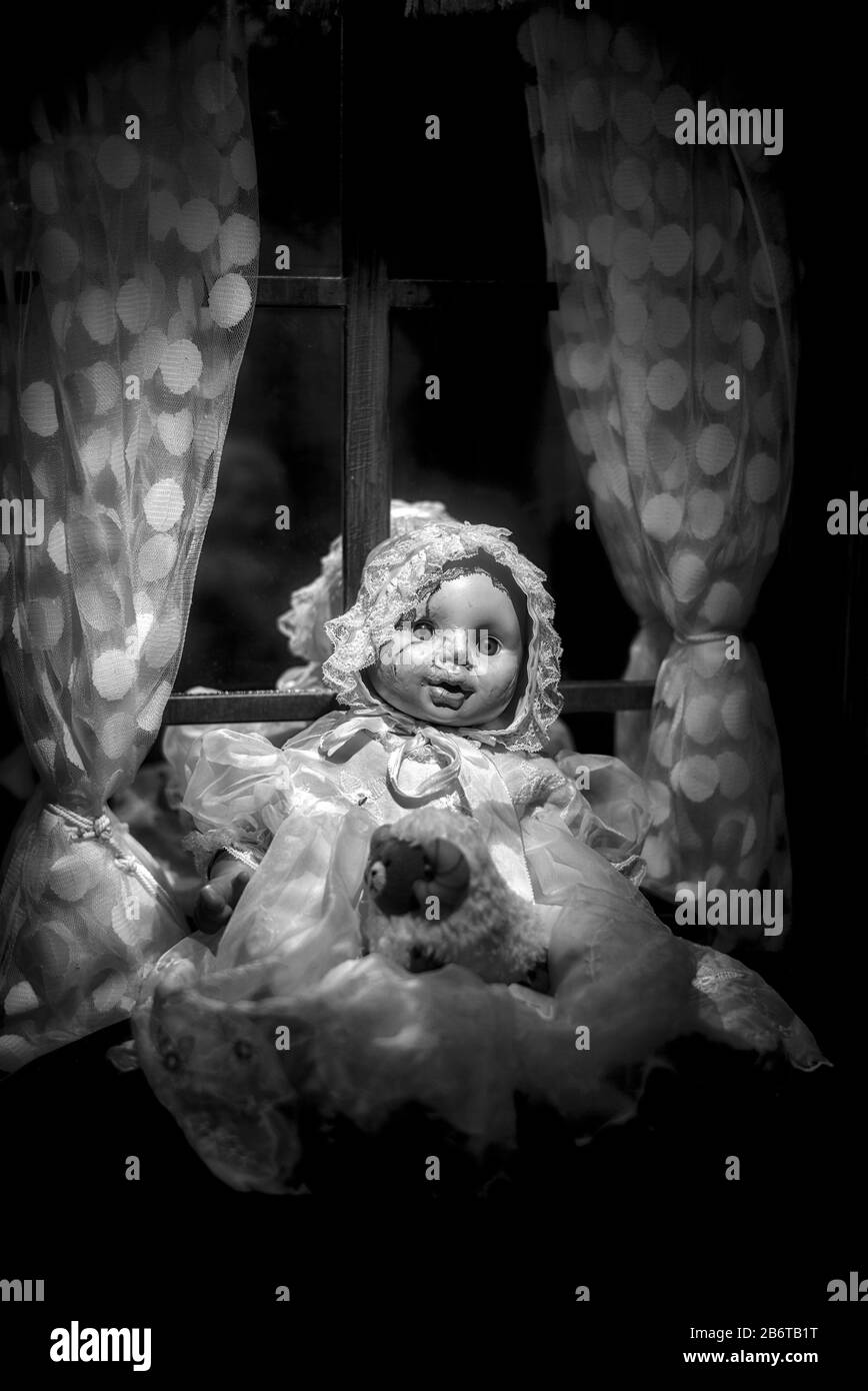 scary black doll