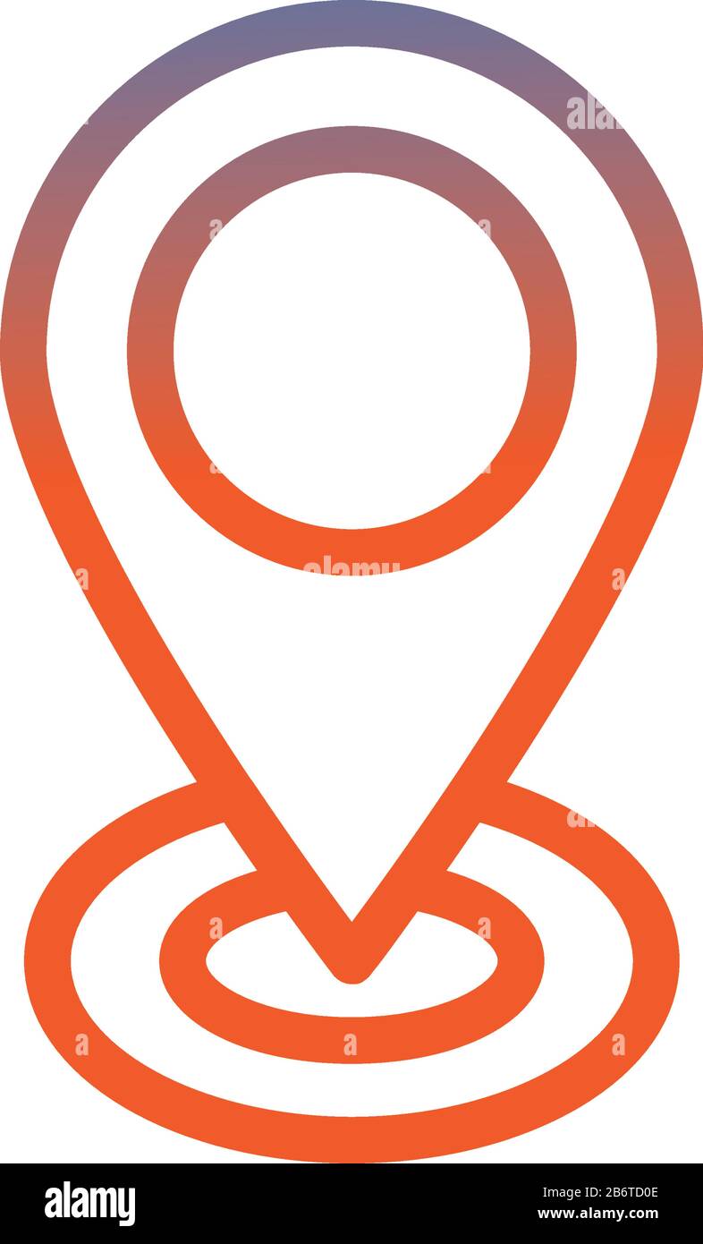 pin pointer location isolated icon Stock Vector Image & Art - Alamy