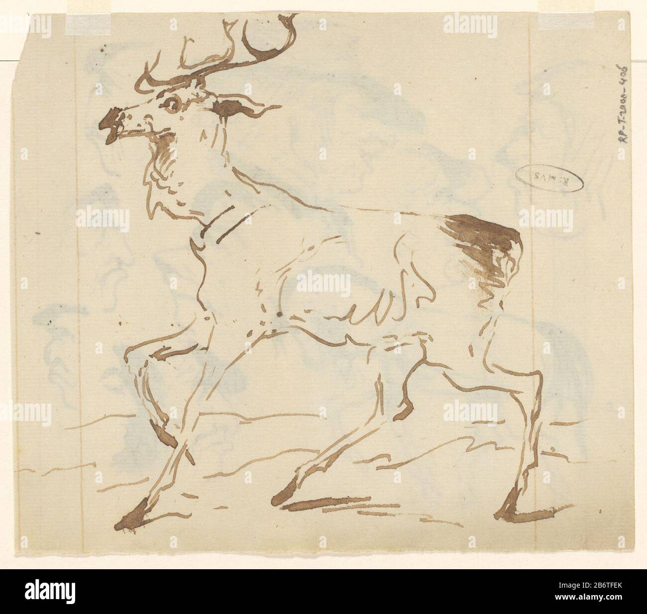 Deer pen drawing hi-res stock photography and images - Alamy, image size:1300x1234