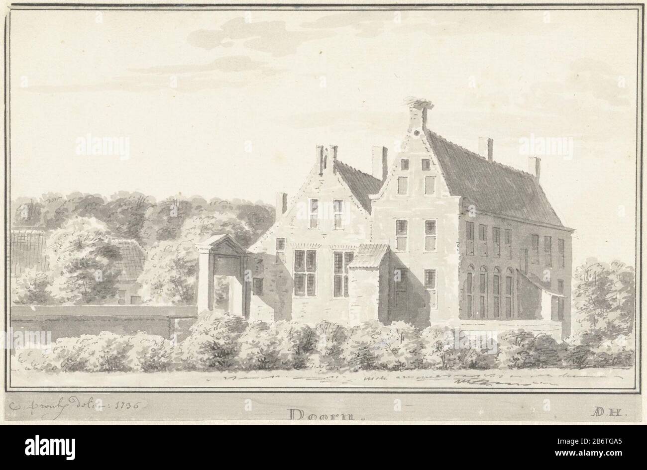 Het Huis Te Doorn The House For By Property Type Drawing Object