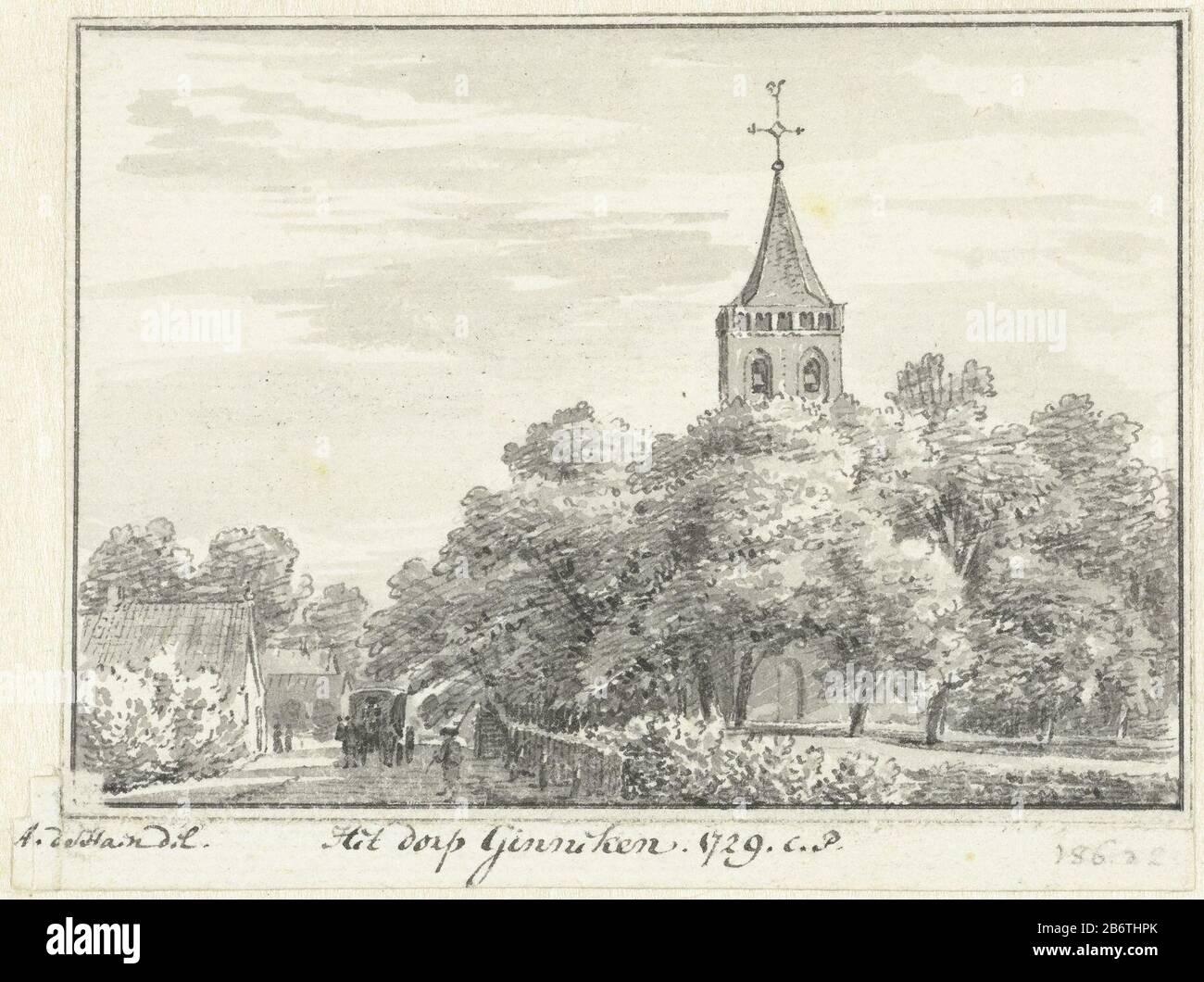 Het Dorp Ginneken The Village Of Ginneken Object Type Drawing