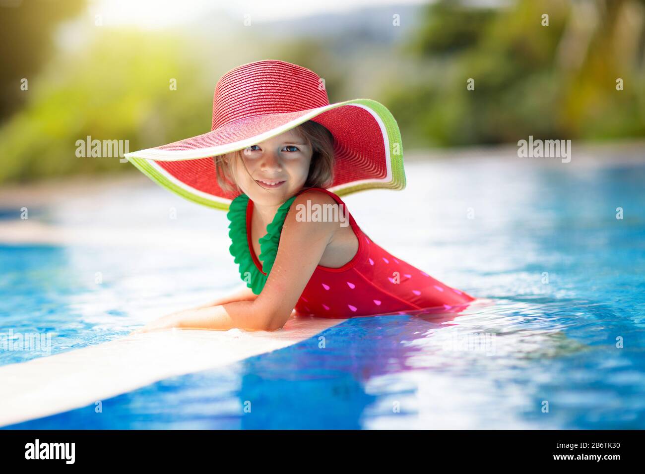 kids red swimsuit