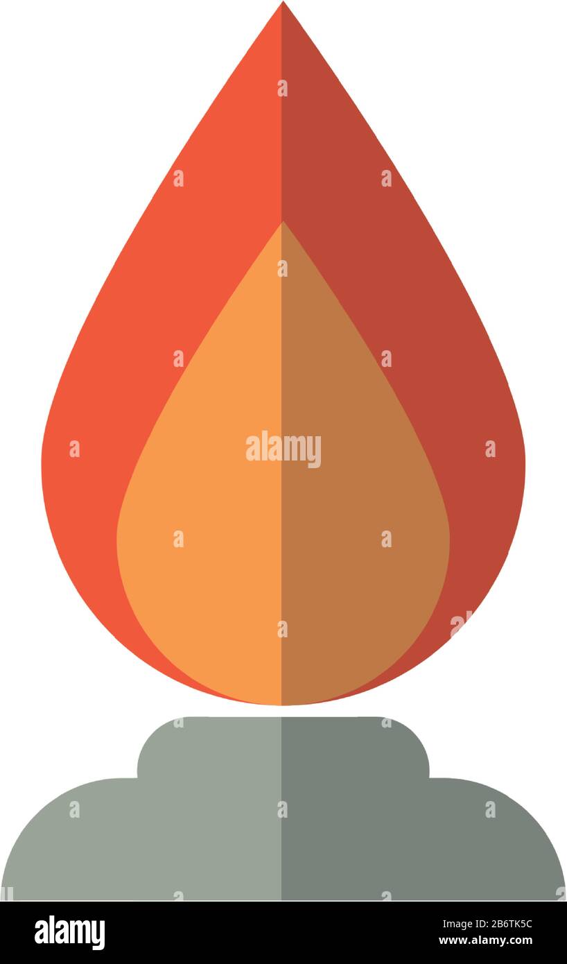 fire flame on white background vector illustration design Stock Vector ...