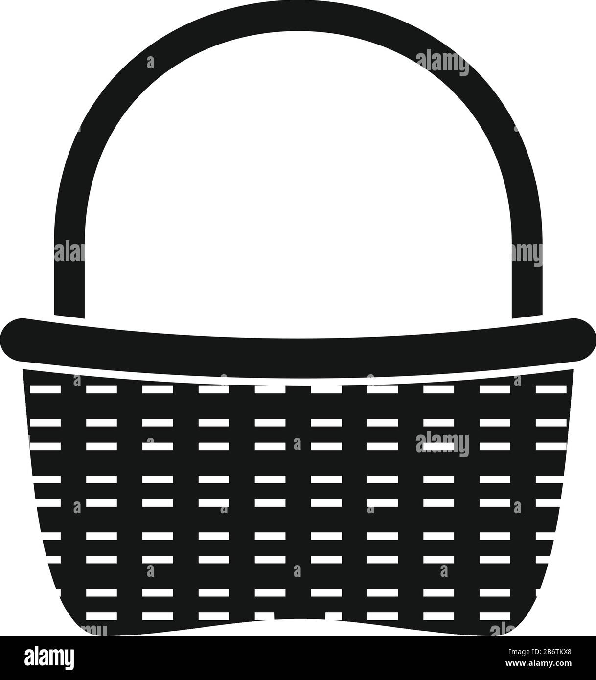 Wicker picnic icon. Simple illustration of wicker picnic vector icon ...