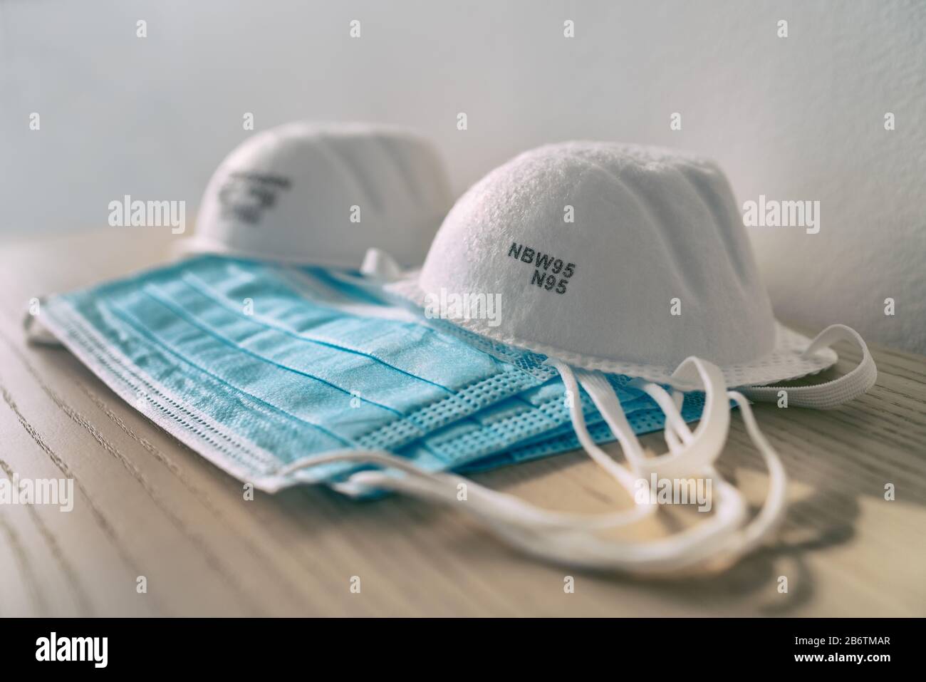 N95 respirator masks hi-res stock photography and images - Alamy