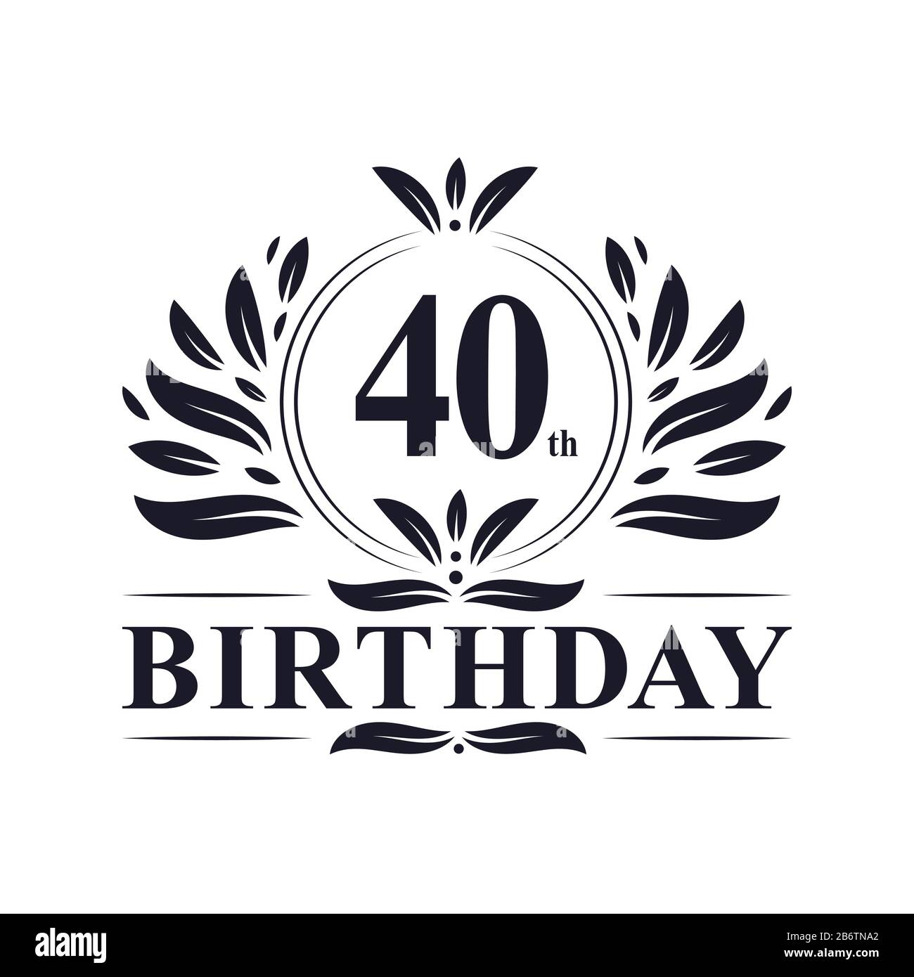 40 Years Birthday Logo Luxury 40th Birthday Design Celebration Stock 40-years-birthday-logo-luxury-40th-birthday-design-celebration-stock