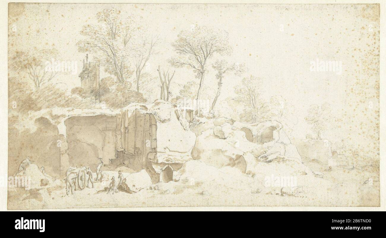 The Excavation Of Ancient Ruins Object Type Drawing Object Number Rp T 1948 592 Manufacturer Artist