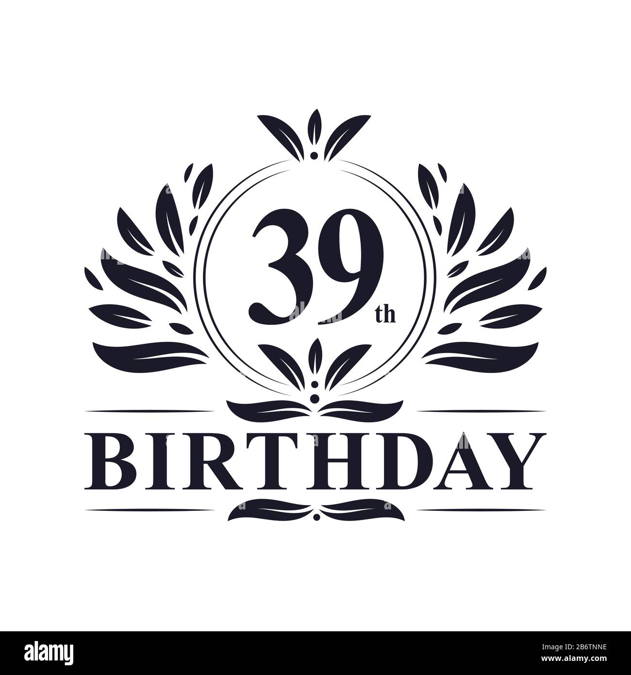 Feliz cumpleaños imagen para 2 años - eps10 ilustración vectorial Imagen  Vector de stock - Alamy