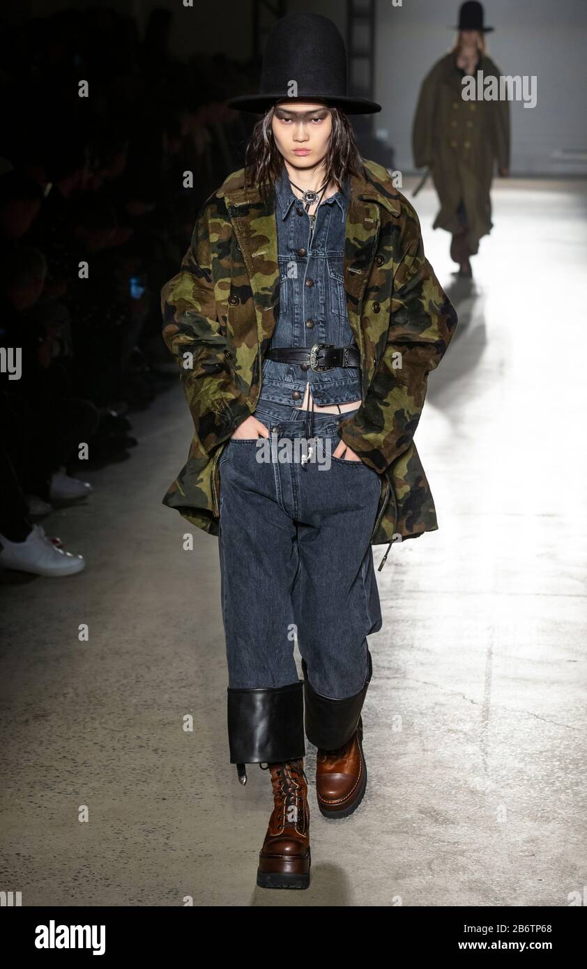 New York, New York February 08, 2020 Hyun Ji Shin walks the runway