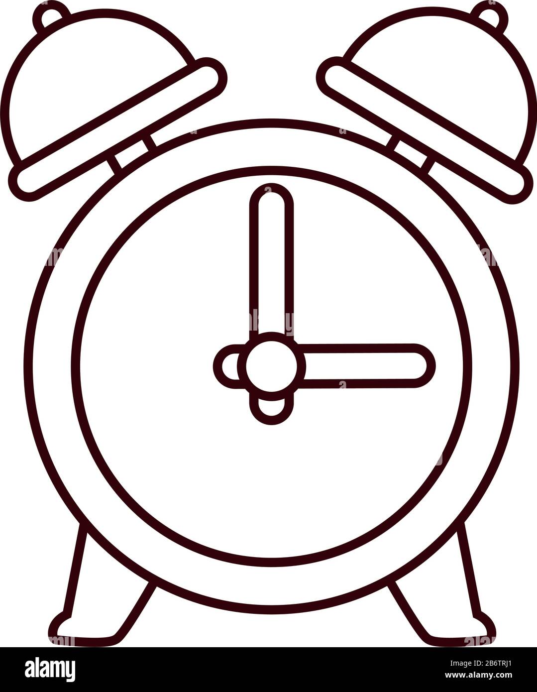 alarm time clock isolated icon Stock Vector Image & Art - Alamy