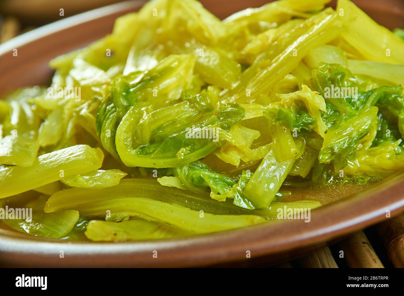 Enkulal Atkilt Wot, Ethiopian cuisine, Traditional assorted African dishes, Top view Stock Photo