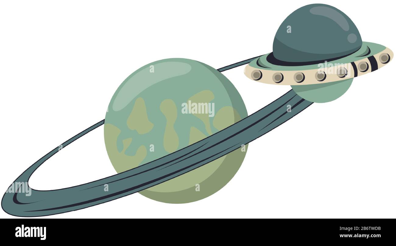 space saturrn planet isolated icon Stock Vector Image & Art - Alamy