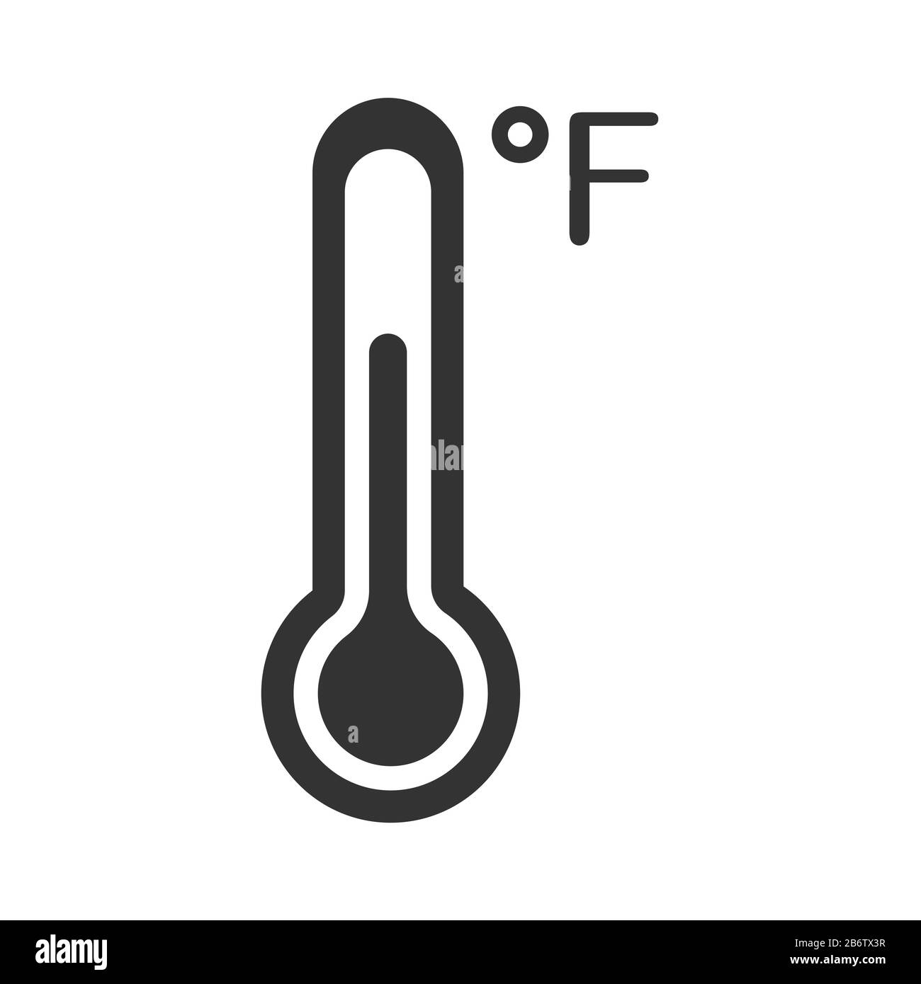 Thermometer app icon. Air temperature measurement. UI UX user