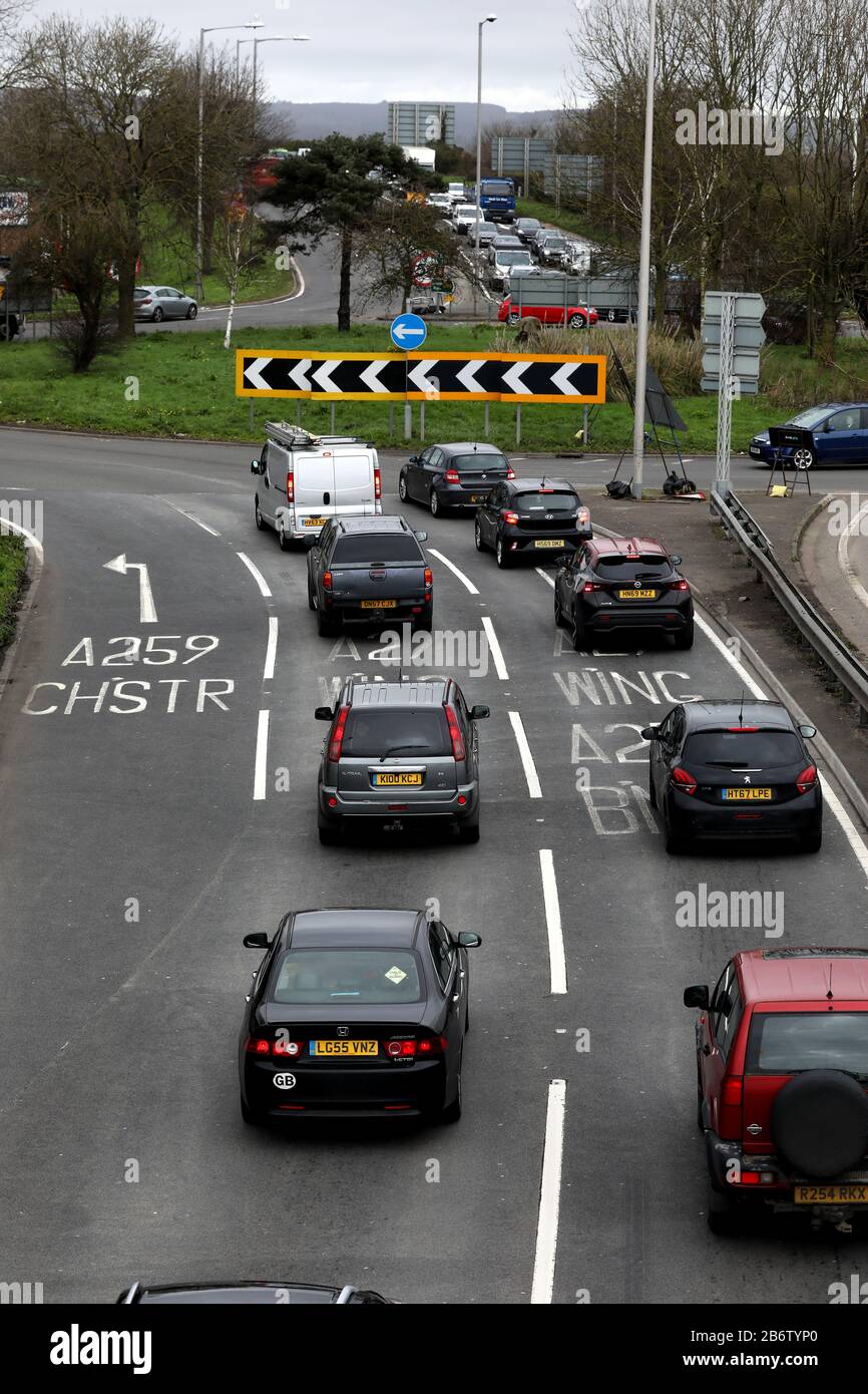 General views of the A27 in Chichester, West Sussex, UK Stock Photo Alamy