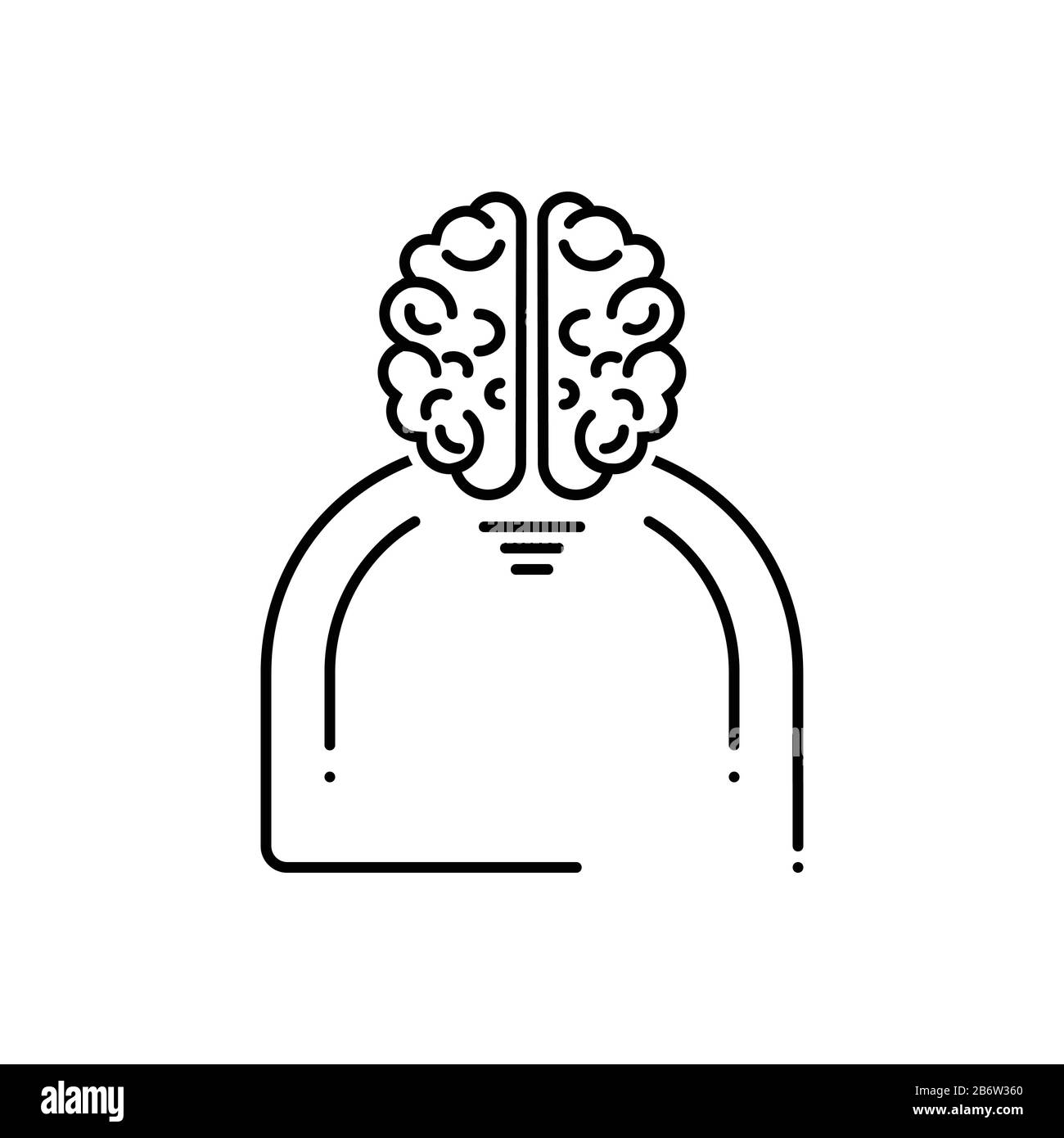 Human brain icon Stock Vector Image & Art Alamy