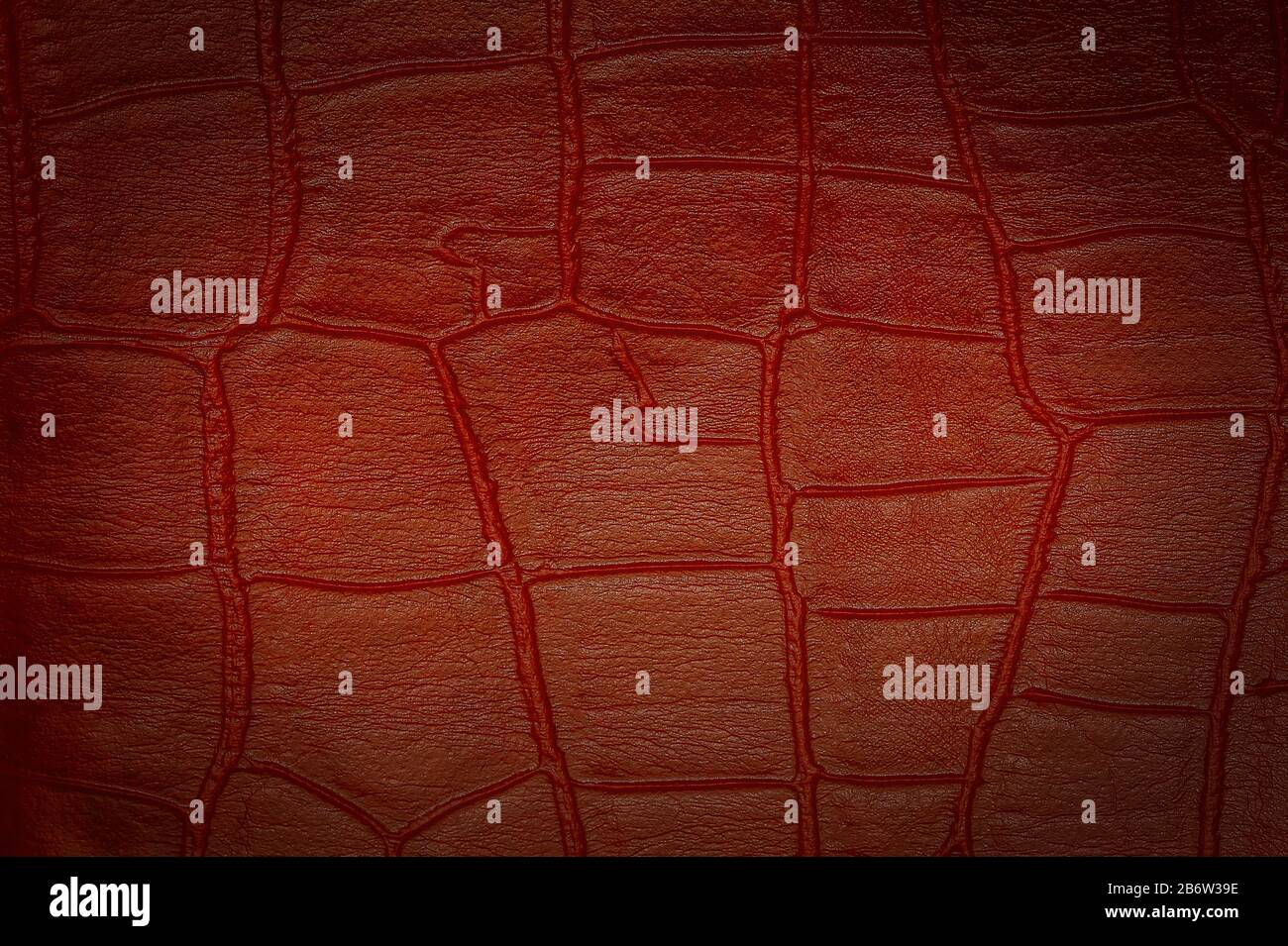 Red leather texture, background Stock Photo