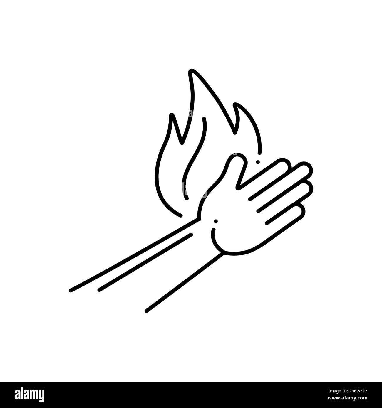 burn injury clipart