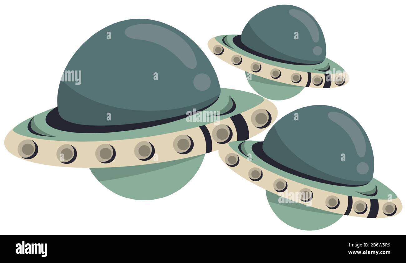 space ufo flying isolated icon Stock Vector Image & Art - Alamy