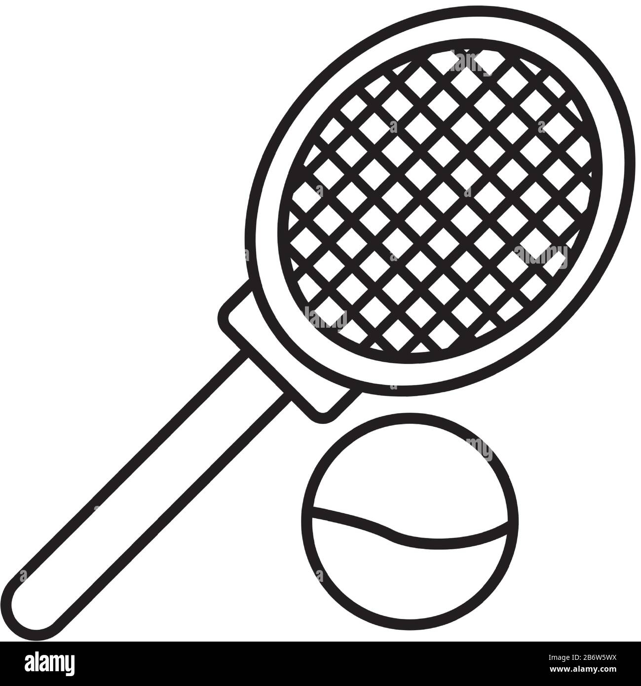 racket and ball tennis sport flat style Stock Vector Image & Art - Alamy