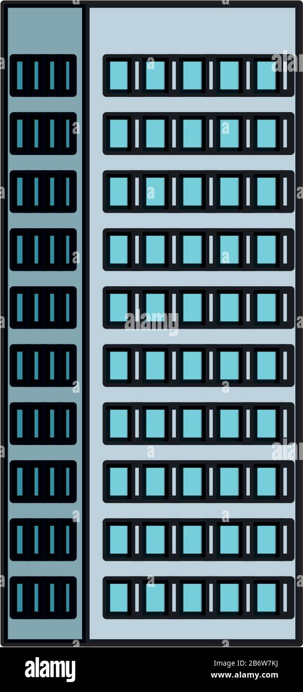 building with windows isolated icon Stock Vector Image & Art - Alamy