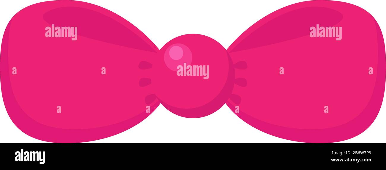 Pink bow Stock Vector Images - Alamy