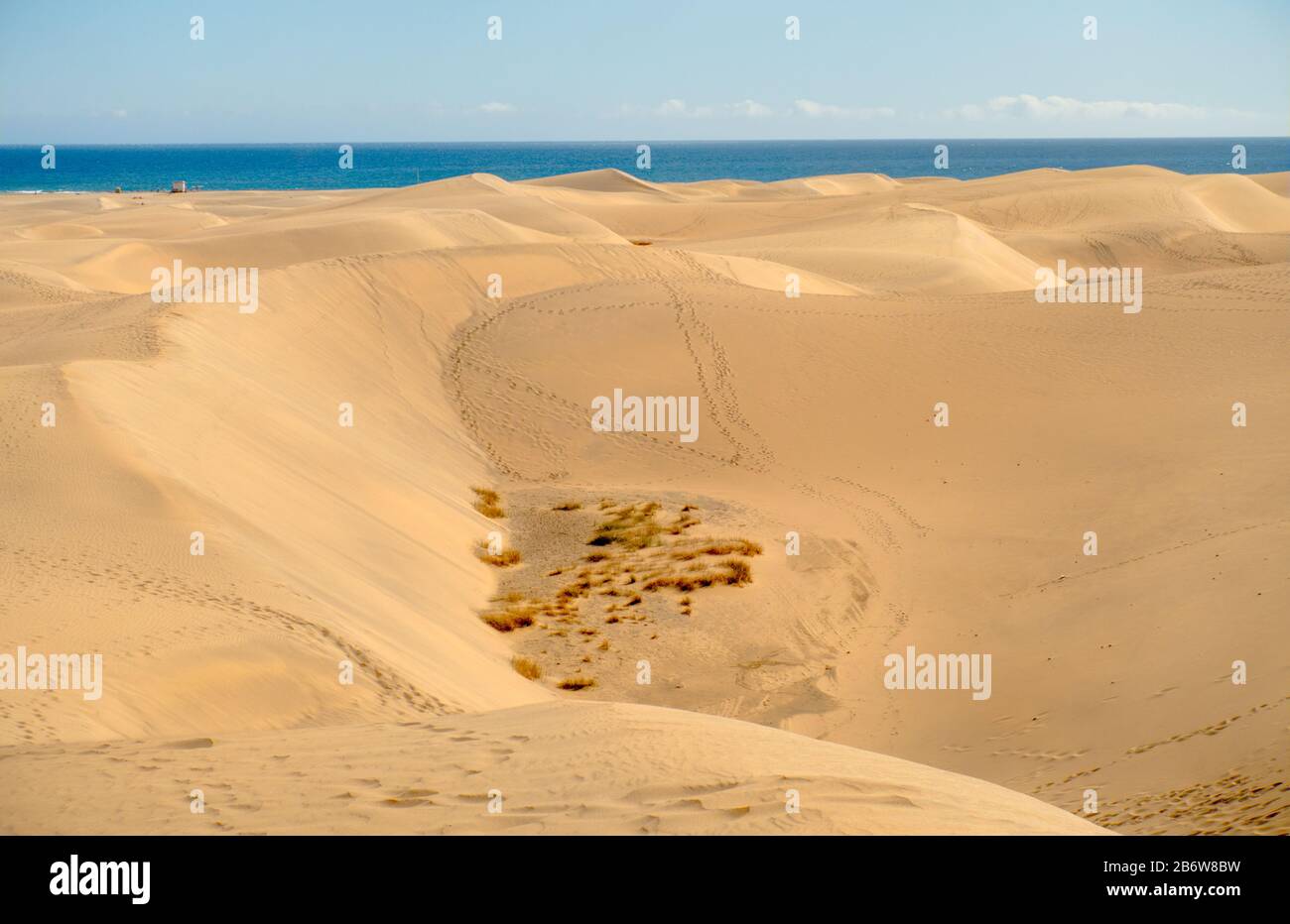 Maspalomas sand dunes, Grand Canary Stock Photo