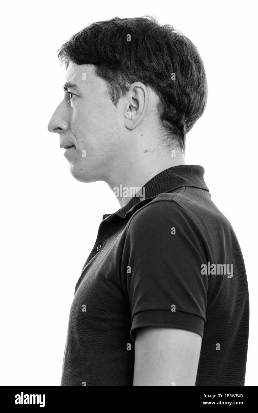 Portrait view caucasian man in hi-res stock photography and images - Alamy