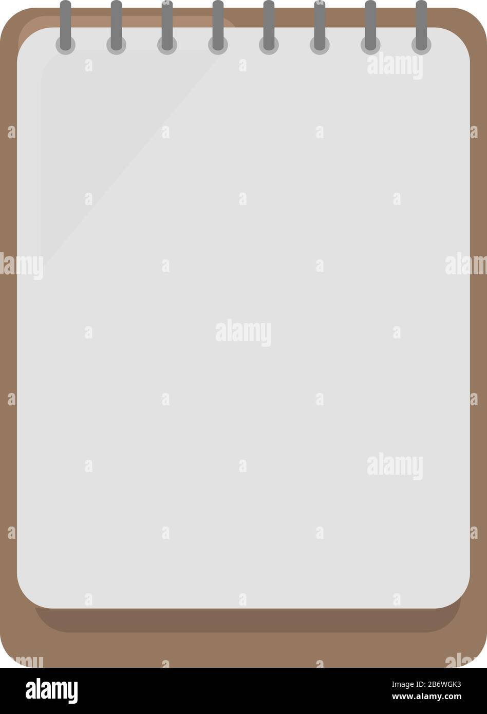 Open sketchbook, illustration, vector on white background. Stock Vector