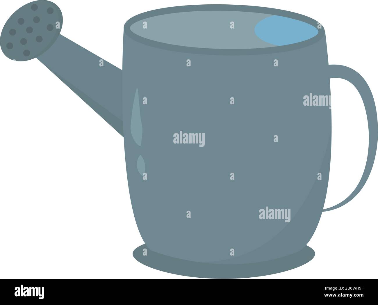 Watering can, illustration, vector on white background Stock Vector