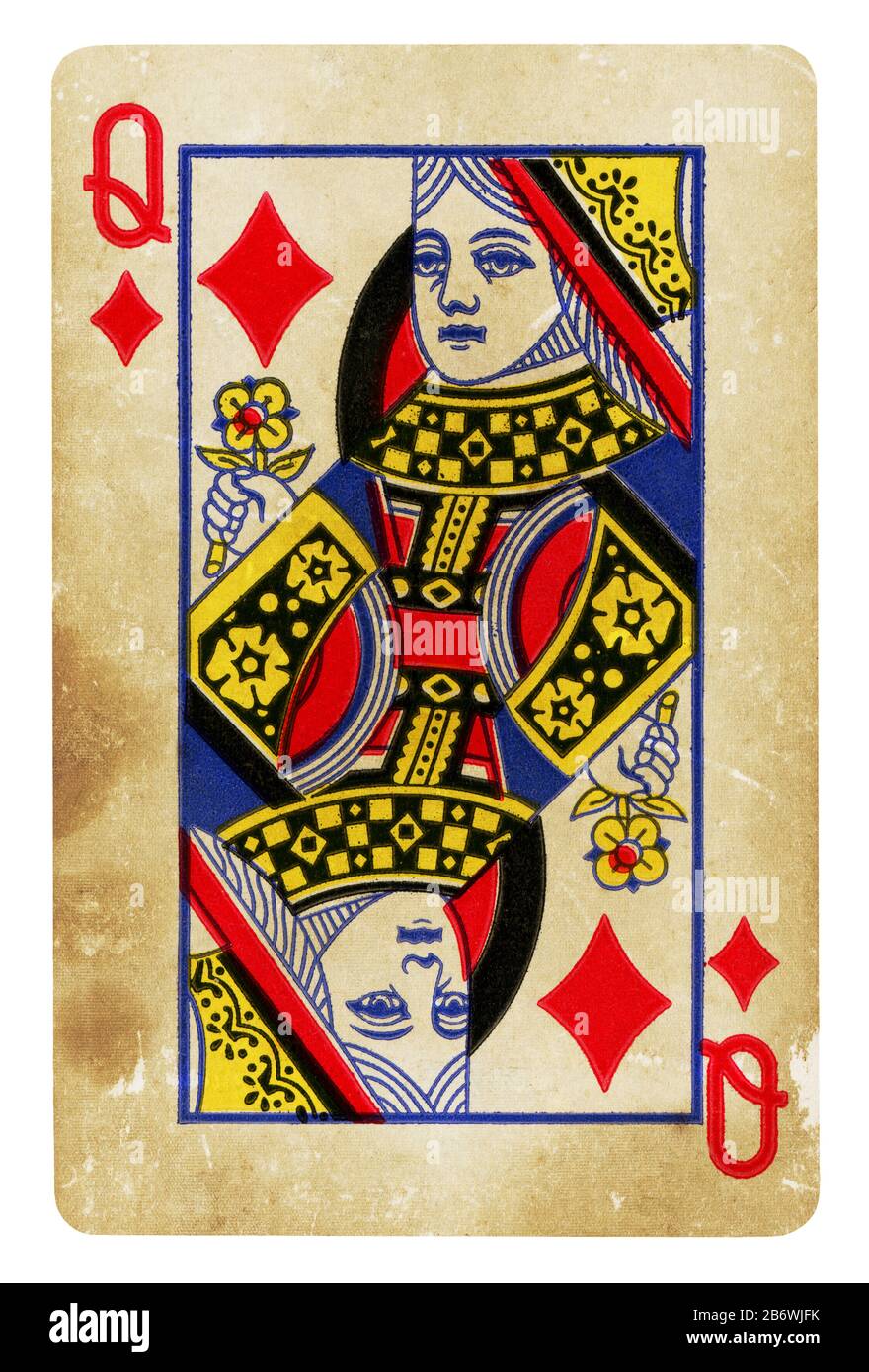 Queen of diamonds hi-res stock photography and images - Alamy
