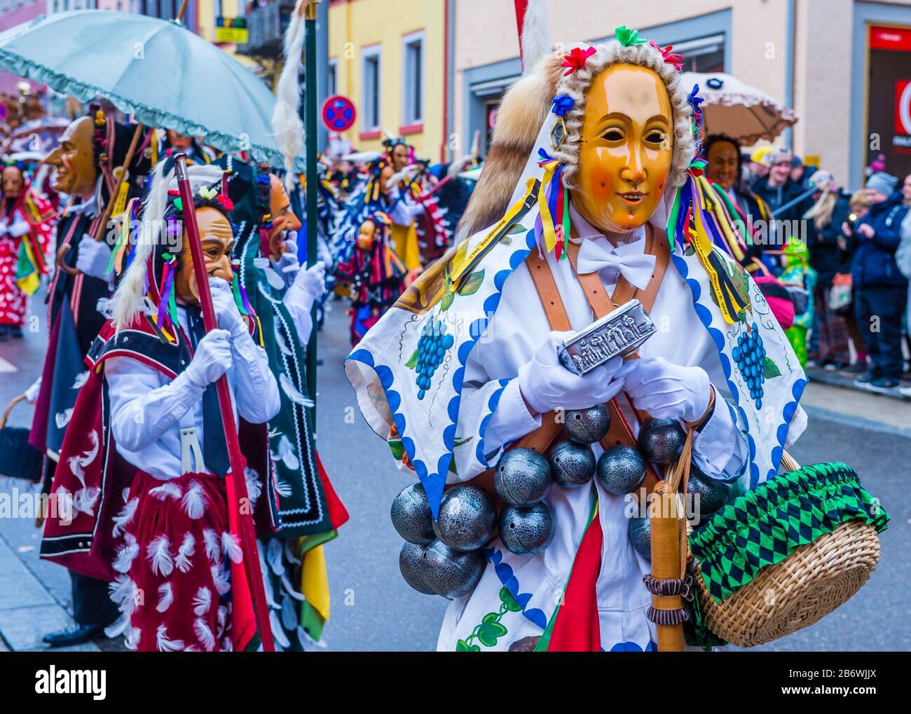 Participants in the Rottweil Carnival in Rottweil , Germany Stock Photo