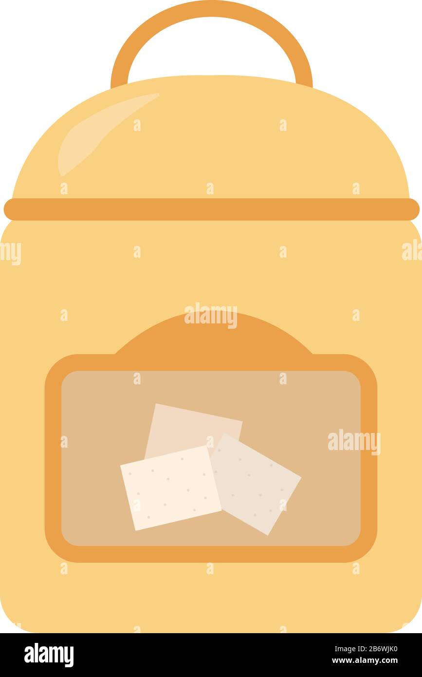 Sugar cubes, illustration, vector on white background. Stock Vector