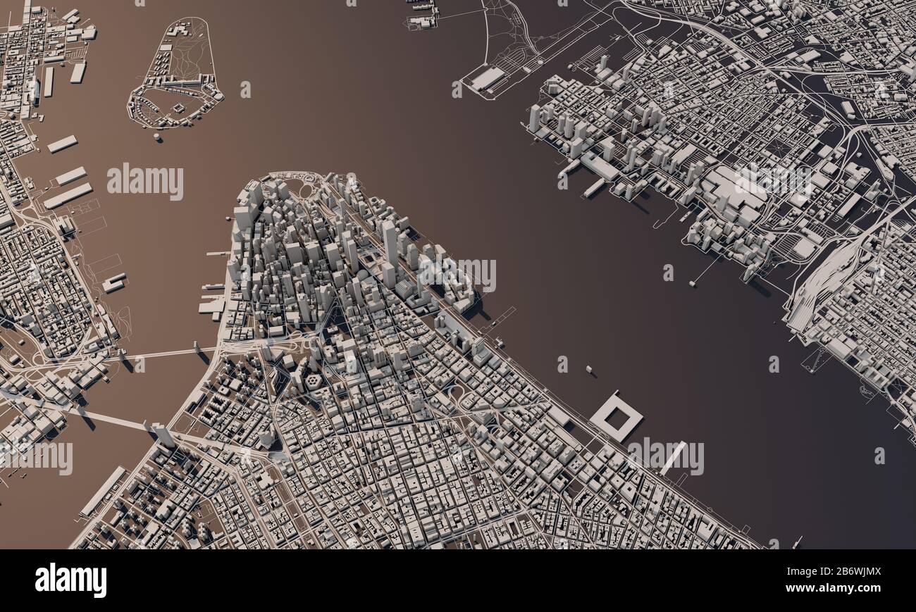 Satellite view new york city hires stock photography and images Alamy