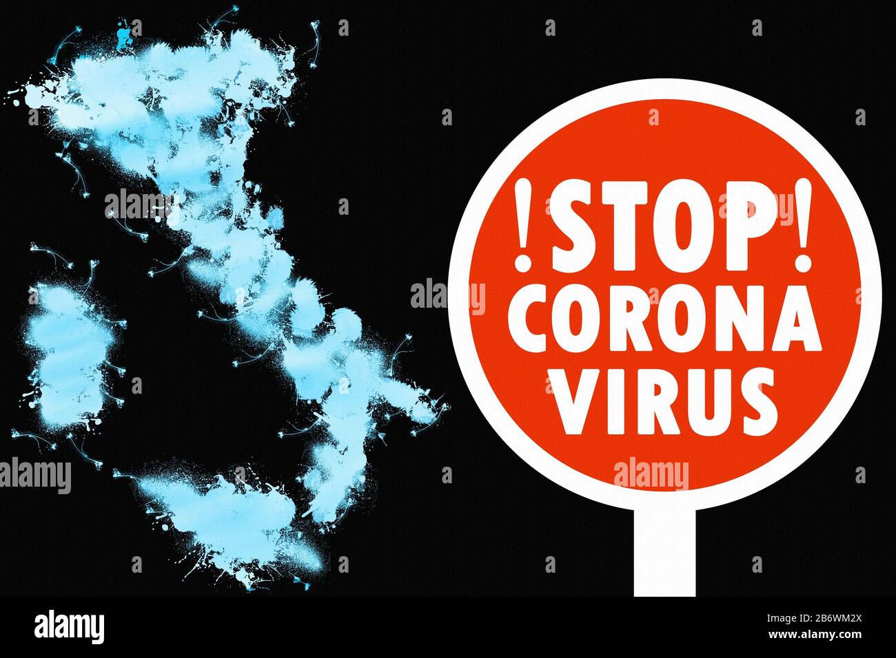 Italy on lockdown over Covid 19 - The Coronavirus in Italy has stepped up a lockdown that has already stopped its normally busy city streets. Stock Photo