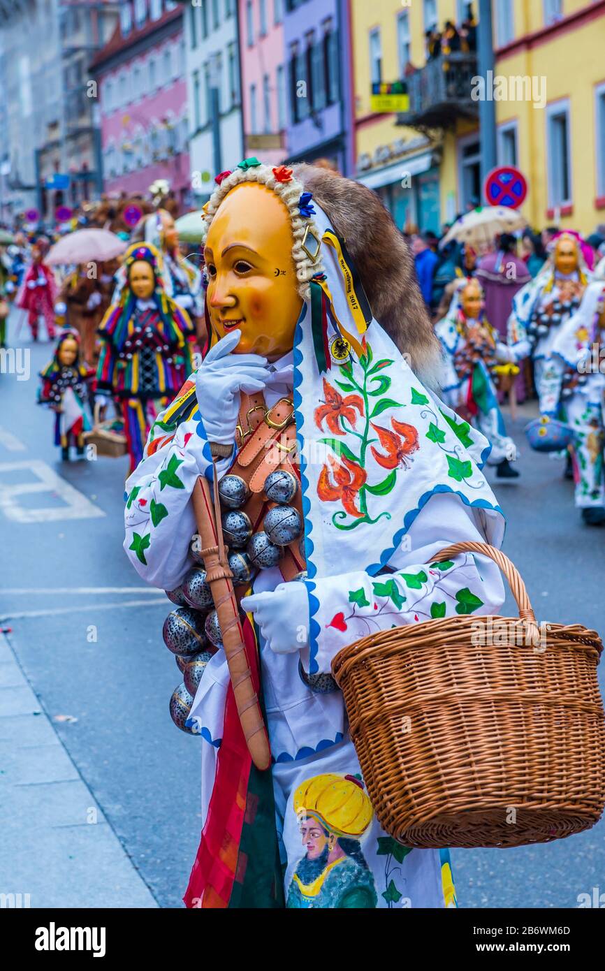 Participants in the Rottweil Carnival in Rottweil , Germany Stock Photo ...
