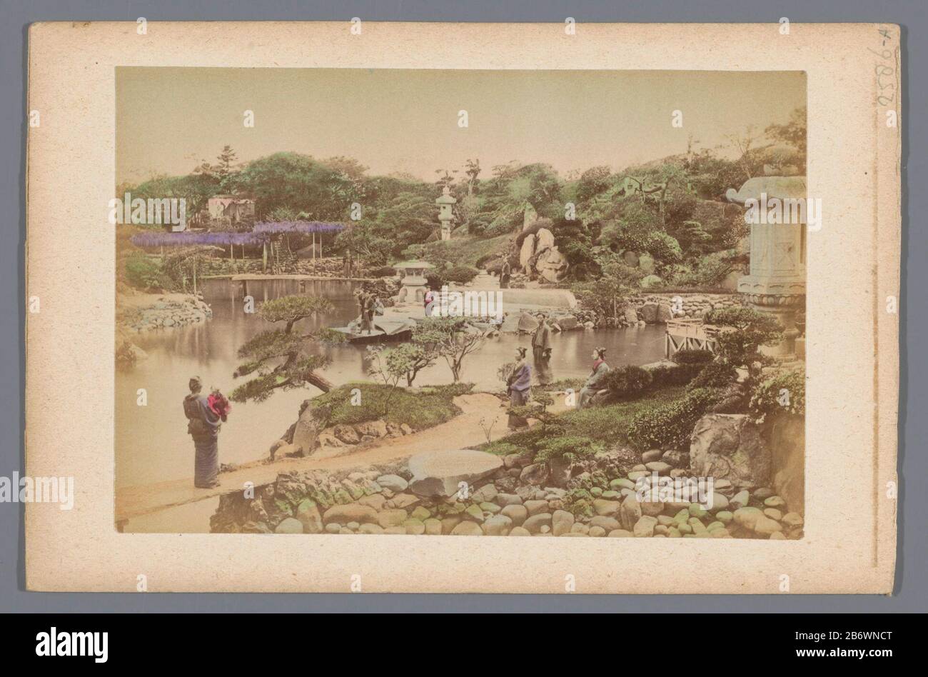 japanse tuin japanese garden object type picture item number rp f f02586 a manufacturer photographer anonymous place manufacture unknown date 1860 1920 physical features colored albumen print material paper cardboard watercolor technique