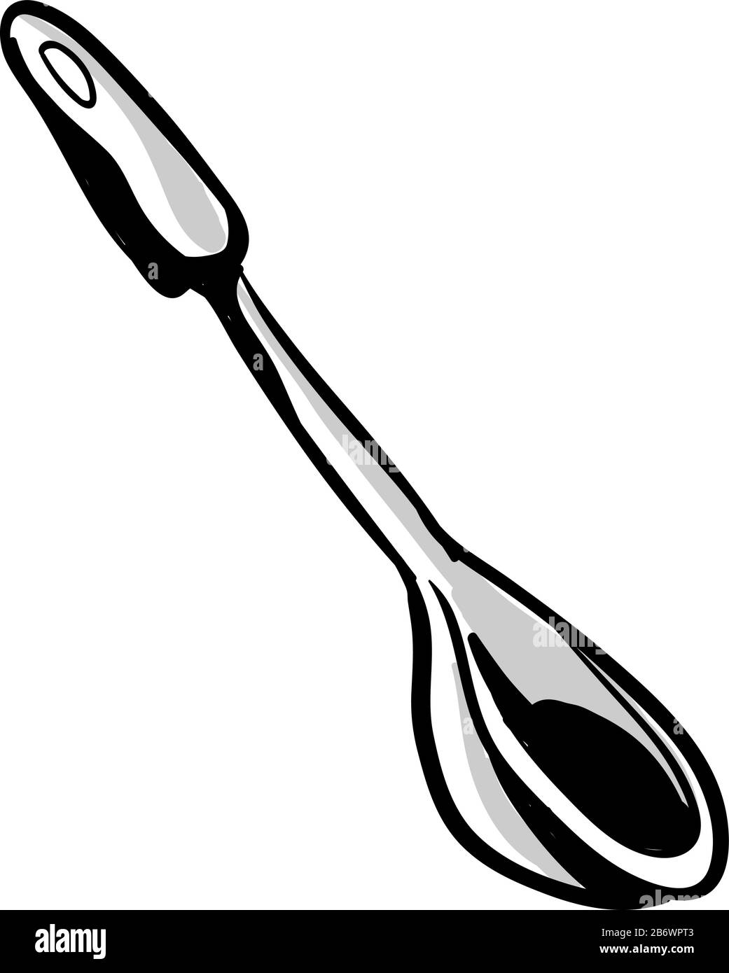 Ladle drawing, illustration, vector on white background Stock Vector Image & Art Alamy