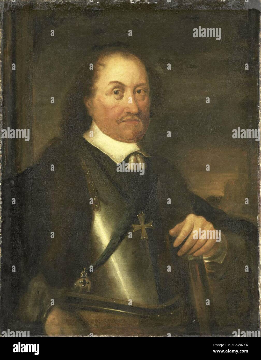 Portrait of John Maurice (1604-97), Count of Nassau-Siegen, governor of Brazil. Ten half length, in wapenrusting. Manufacturer : painter: anonymous location manufacture: Northern Netherlands Date: ca. 1660 Physical characteristics: oil on canvas material: cloth oil Dimensions: carrier: h 84 cm. B × 65 cm. outer size: 7 cm d. (Including carrier SK-L-2494.) OnderwerpWie: Johan Maurits, Count of Nassau-Siege Stock Photo