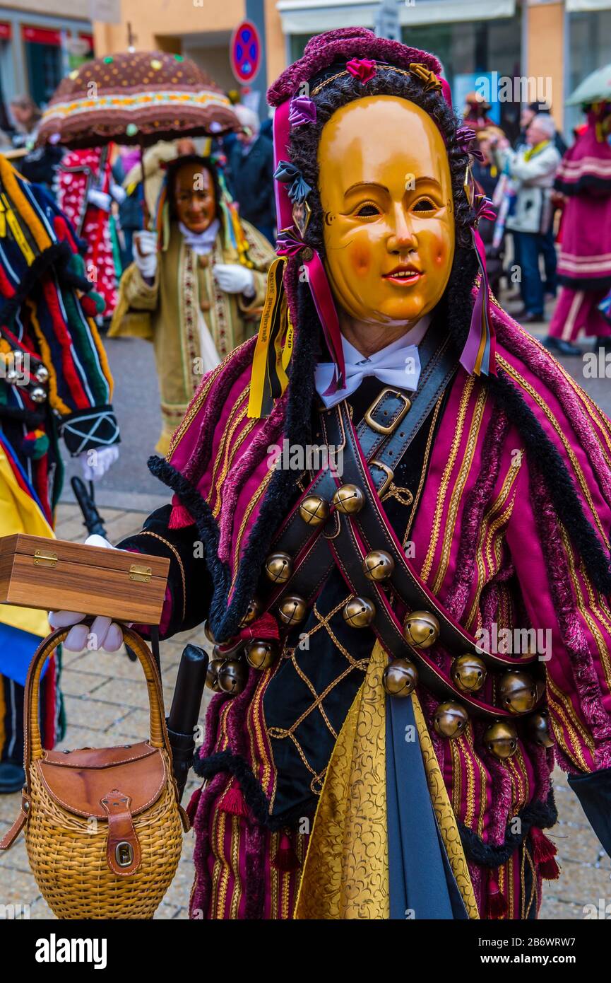 Participants in the Rottweil Carnival in Rottweil , Germany Stock Photo