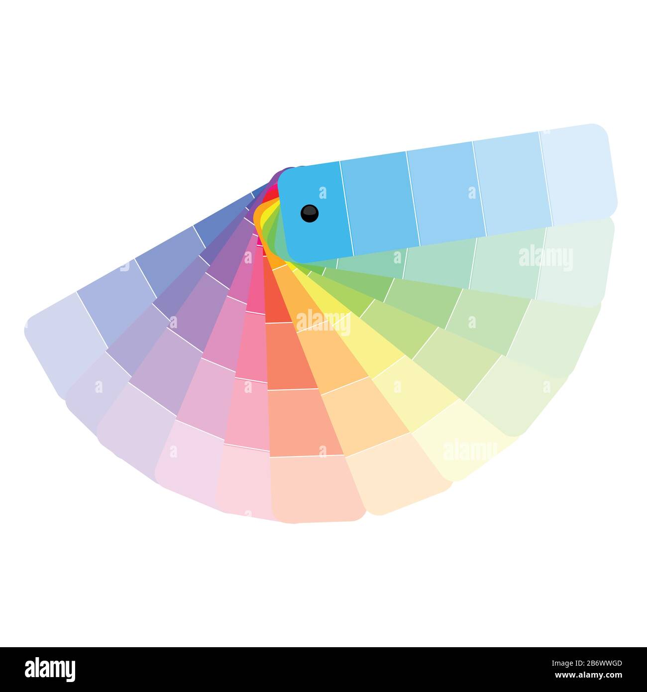 Color palette guide catalogue cards Royalty Free Vector