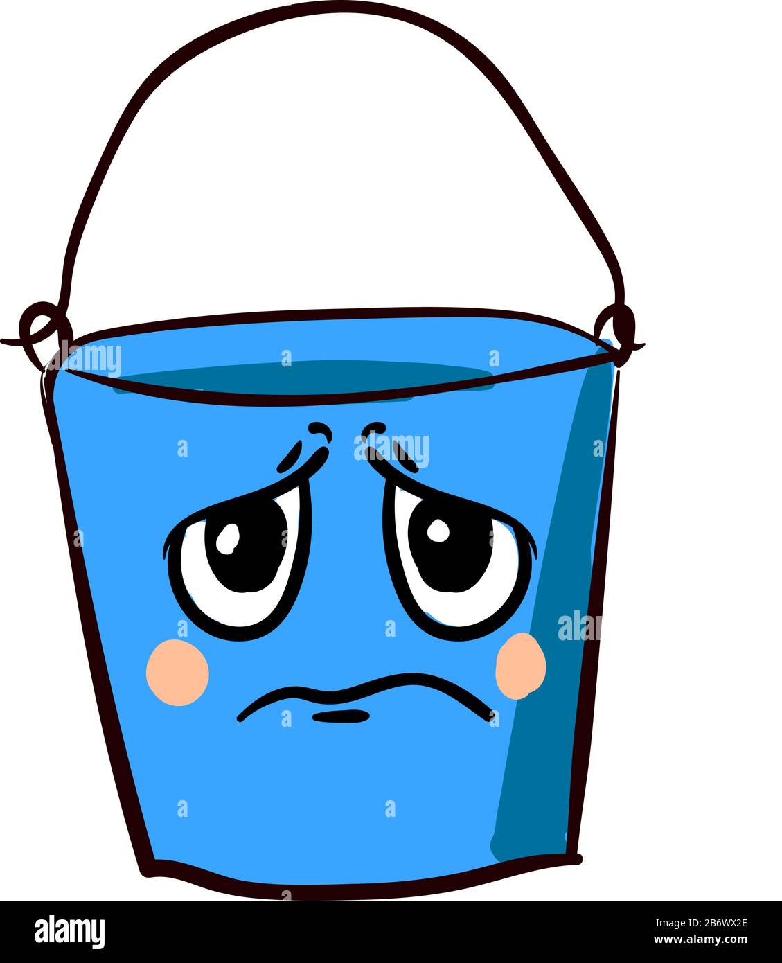 Bucket and sad Stock Vector Images - Alamy