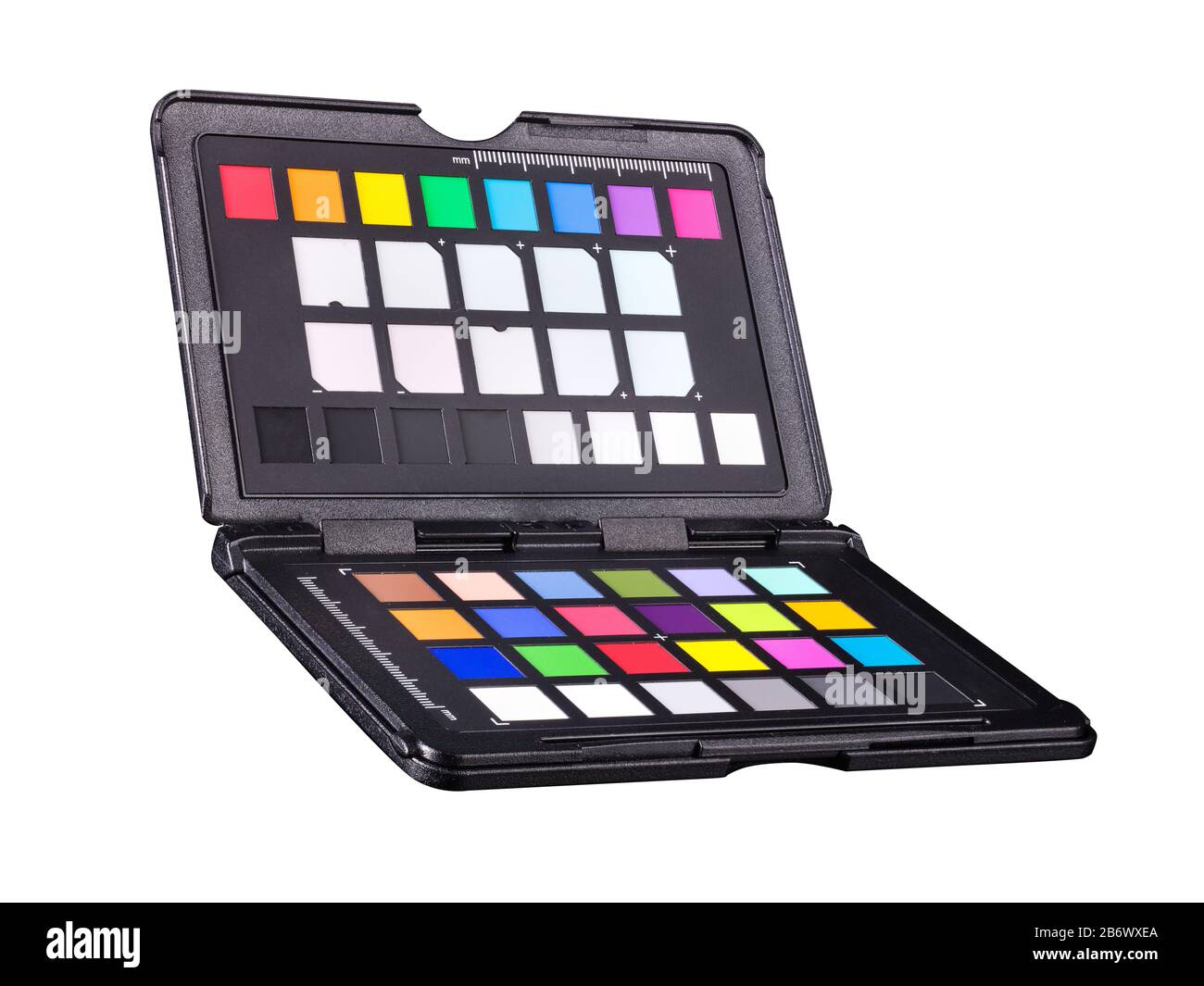 Rainbow color palette or colorchecker calibration passport for post production Stock Photo