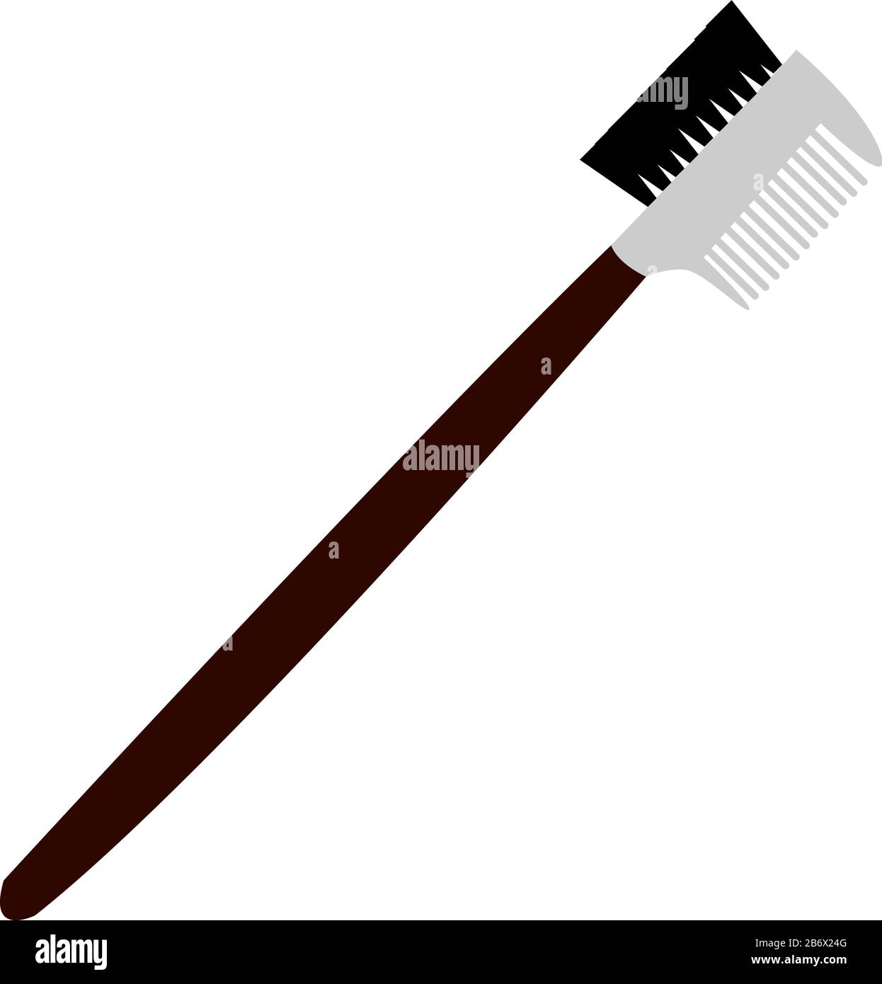 Comb for eyelashes, illustration, vector on white background. Stock Vector