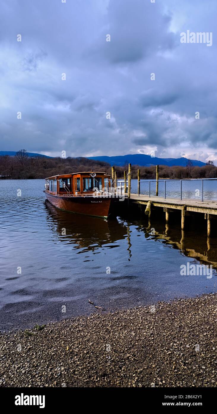 Derwentwater Lake In Keswick, The Lake District Stock Photo