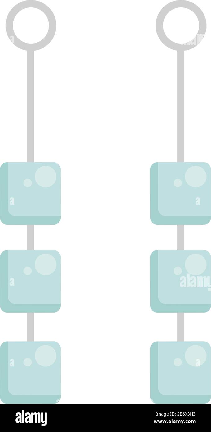 Catkins, illustration, vector on white background. Stock Vector